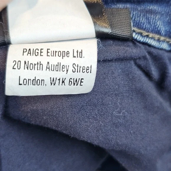 Paige Jeans Mens 38 (37x30) Blue Federal Straight Leg Stretch Casual Medium Wash - Picture 10 of 16